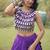 Navratri Roman Silk Lehenga Choli - Gota Work Garba & Dandiya Festive Wear - free size