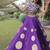 Navratri Roman Silk Lehenga Choli - Gota Work Garba & Dandiya Festive Wear - free size