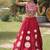 Navratri Roman Silk Lehenga Choli - Gota Work Garba & Dandiya Festive Wear - free size