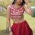 Navratri Roman Silk Lehenga Choli - Gota Work Garba & Dandiya Festive Wear - free size