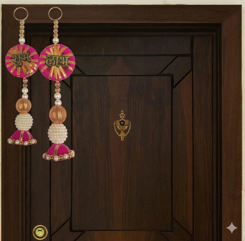 handmade wall hanging decorative  traditional for home festival decoration (pack of 2)