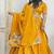 Yellow Color Mirror and Patch Border Work Lehenga Choli Set