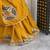 Yellow Color Mirror and Patch Border Work Lehenga Choli Set