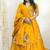 Yellow Color Mirror and Patch Border Work Lehenga Choli Set