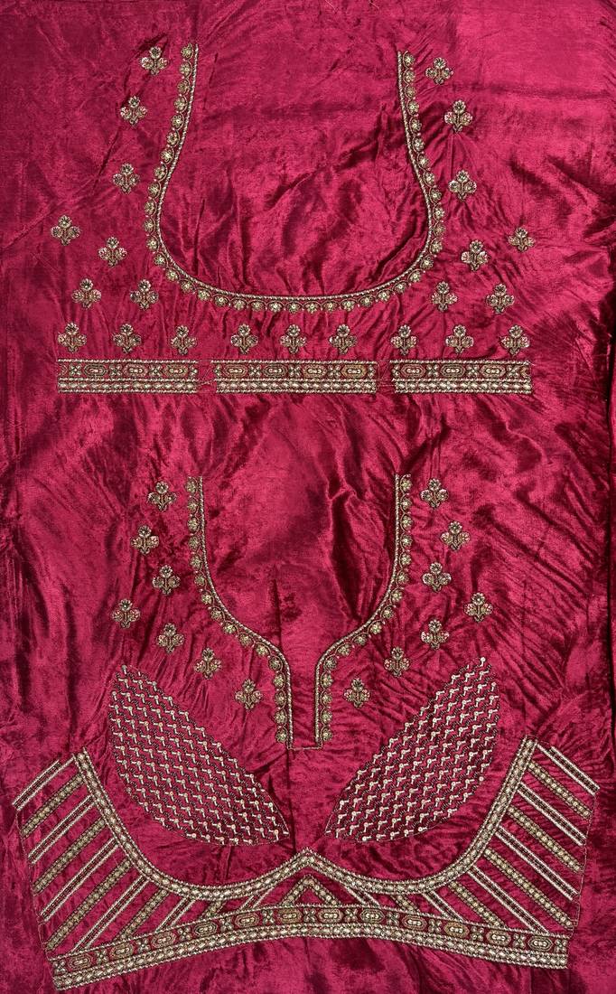 multicolor color Multi Thread work Embroidery and Zari work Sequins and Diamond work Velvet Lehenga Choli set