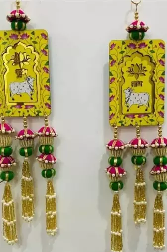 cow latkan hanging diwali decorations door hanging toran for home decor (pack of 2)