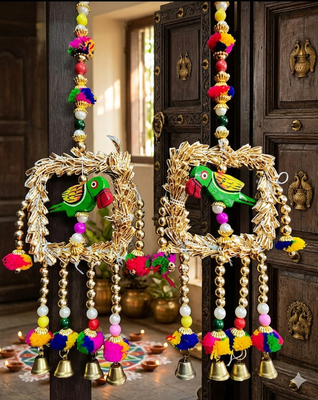 handmade wall hanging decorative  traditional for home decoration (pack of 2) 2