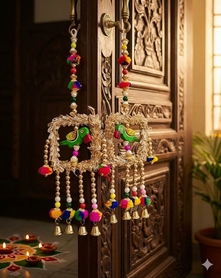handmade wall hanging decorative  traditional for home decoration (pack of 2) 3