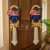 handmade decorative traditional hanging  multicolour shrinath ji hanging for home decor (pack of 2)