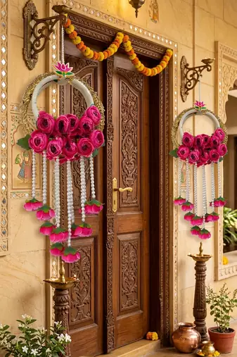 handmade wall hanging decorative  traditional for home festival decoration (pack of 2)