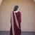 Women maroon heavy embroidered  anarkali suit set