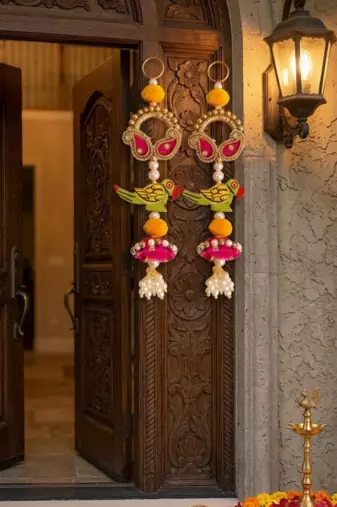 decorative hanging for home decoration  ideal for diwali festivities decor (pack of 2) 