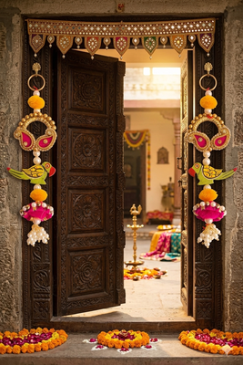 decorative hanging for home decoration  ideal for diwali festivities decor (pack of 2)  3