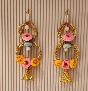 handmade wall hanging decorative  traditional for home festival decoration (pack of 2) 1