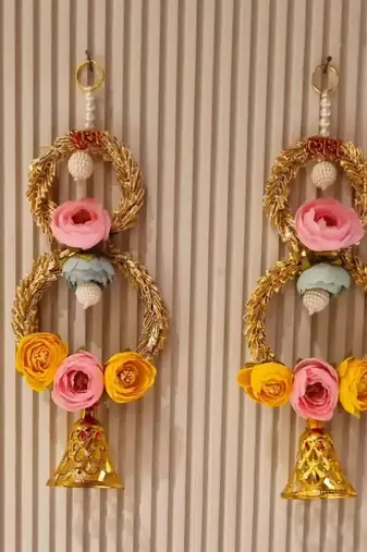 handmade wall hanging decorative  traditional for home festival decoration (pack of 2)