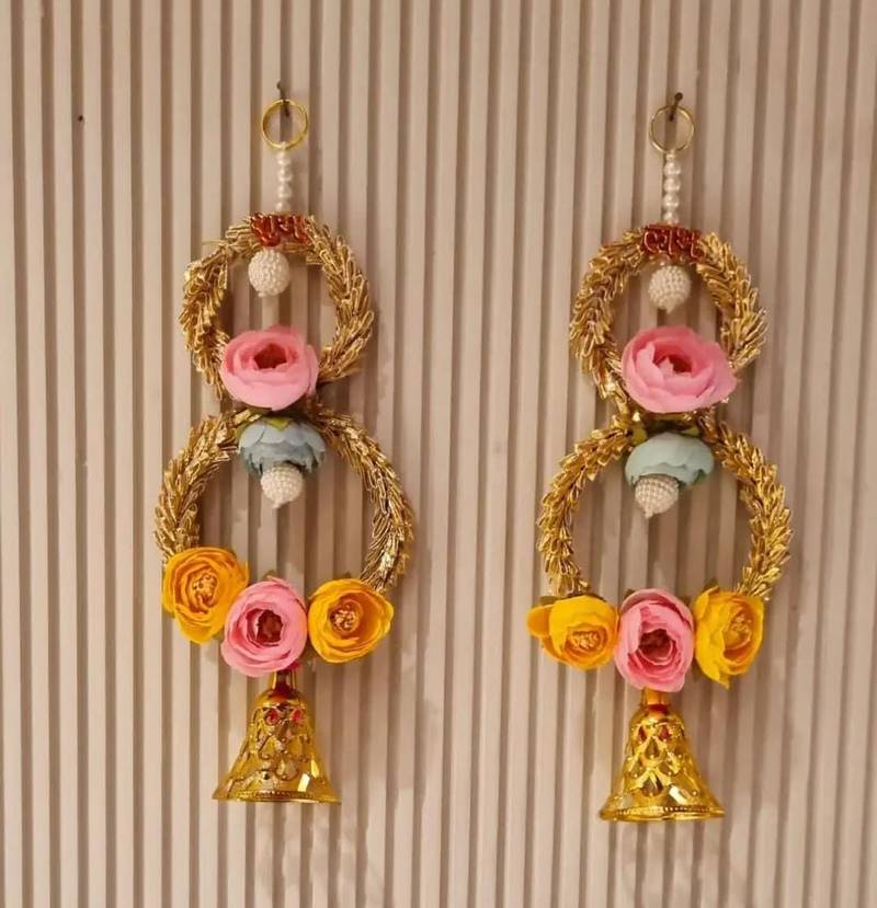 handmade wall hanging decorative  traditional for home festival decoration (pack of 2)