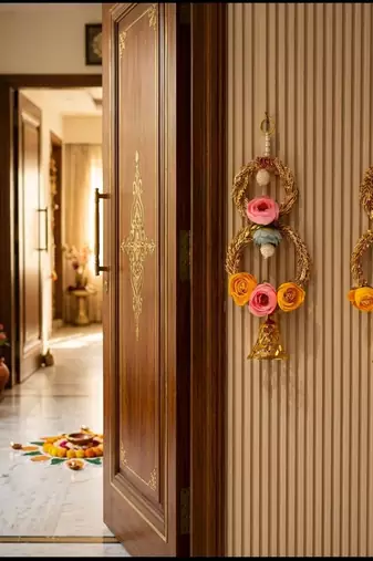 handmade wall hanging decorative  traditional for home festival decoration (pack of 2)