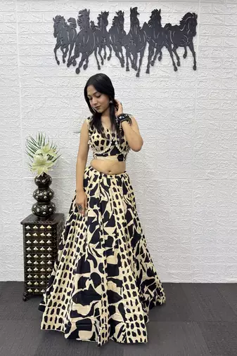 Cream Color Real Kodi Work Stunning Designer Lehenga Choli Set