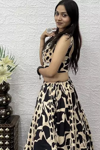 Cream Color Real Kodi Work Stunning Designer Lehenga Choli Set