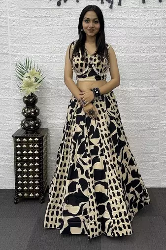 Cream Color Real Kodi Work Stunning Designer Lehenga Choli Set