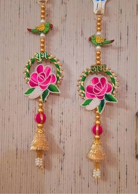 handmade wall hanging decorative  traditional for home festival decoration (pack of 2) 1