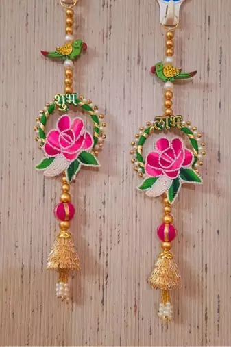 handmade wall hanging decorative  traditional for home festival decoration (pack of 2)