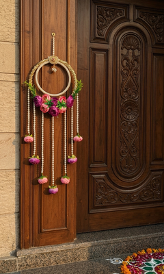  handmade decorative wall hanging for home decorative door hanging for home decorations (pack of 2) 2