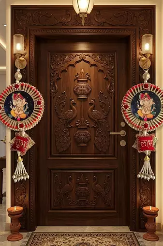 handmade decorative wall hanging for home decoration door hanging for home decorations (pack of 2)
