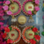traditional decorative multicolour rose jali plate shubh labh festive decor hangings (pack of 2)