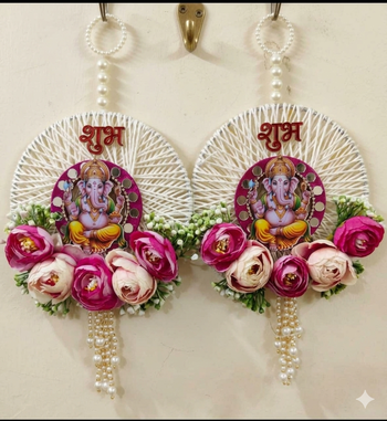 handmade decorative wall hanging  for home decoration for home decorations (pack of 2) 2