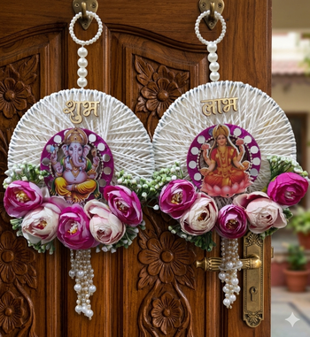 handmade decorative wall hanging  for home decoration for home decorations (pack of 2) 3