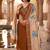 Brown premium mul chanderi kurti pent dupatta set