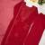 Red blooming georgette kurti pant dupatta set