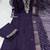 Purple cotton blend kurti pant dupatta set