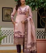 Wine banarasi kurti pant dupatta set