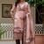 Wine banarasi kurti pant dupatta set
