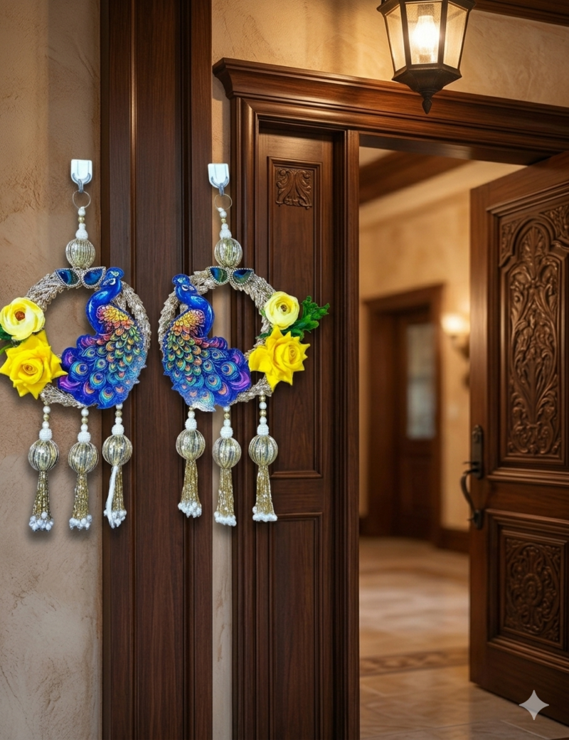 handmade decorative wall hanging for home decoration door hanging latkan wall for home decorations (pack of 2)