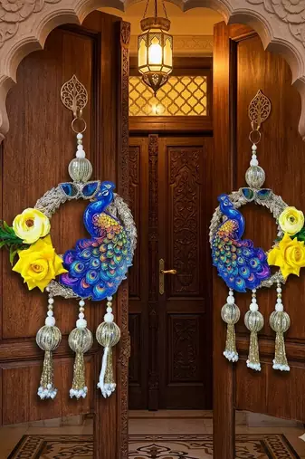 handmade decorative wall hanging for home decoration door hanging latkan wall for home decorations (pack of 2)