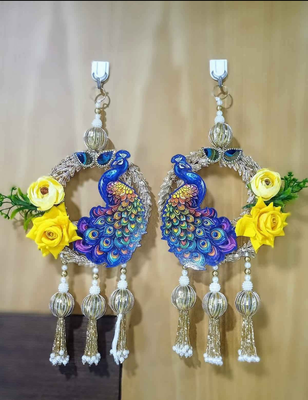 handmade decorative wall hanging for home decoration door hanging latkan wall for home decorations (pack of 2) 3