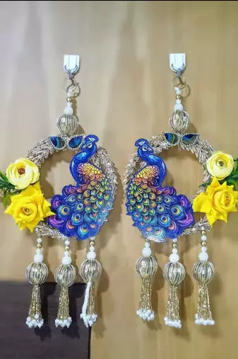 handmade decorative wall hanging for home decoration door hanging latkan wall for home decorations (pack of 2)