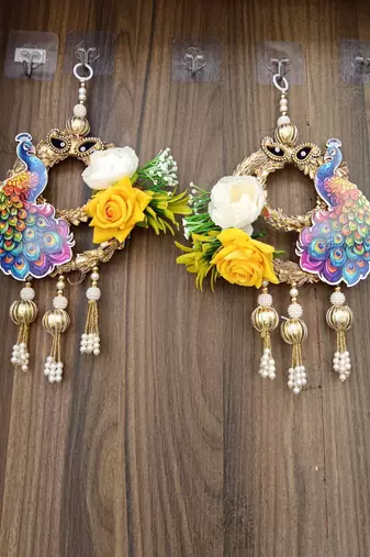 handmade decorative wall hanging for home decoration door hanging latkan wall for home decorations (pack of 2)