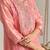 Pink embroidered kota tissue kurta set