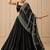 black moonga silk blend navratri lehenga choli