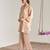 Blush pink embroidered tissue kurta set