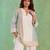 White handloom cotton linen co ord set