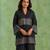 Black woven chanderi co ord set