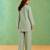 Mint green handloom cotton linen co ord set