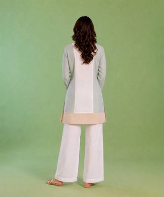White handloom cotton linen top 4
