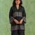 Black chanderi tissue top