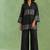 Black chanderi tissue top
